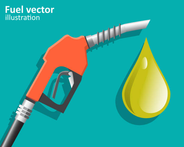 Fuel pump , Petrol station. Vector illustration. Fuel pump , Petrol station. Vector illustration. gas pump hand stock illustrations