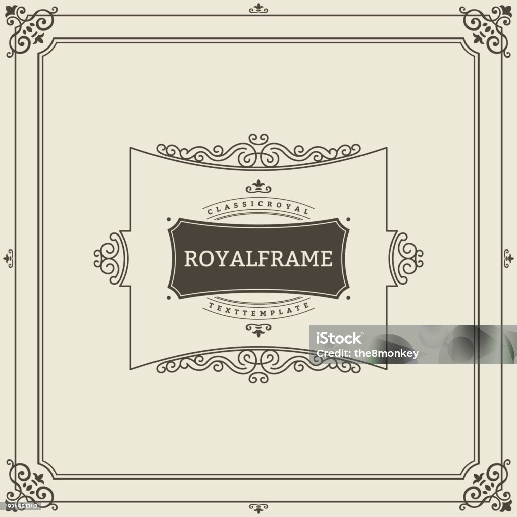 Vintage Ornament Greeting Card Vector Template. Retro Luxury Invitation, Royal Certificate. Flourishes frame. Vintage Background, Vintage Frame, Vintage Ornament, Ornaments Vector, Ornamental Frame Vintage Ornament Greeting Card Vector Template. Retro Luxury Invitation, Royal Certificate. Flourishes frame. Vintage Background, Vintage Frame, Vintage Ornament, Ornaments Vector, Ornamental Frame. Border - Frame stock vector