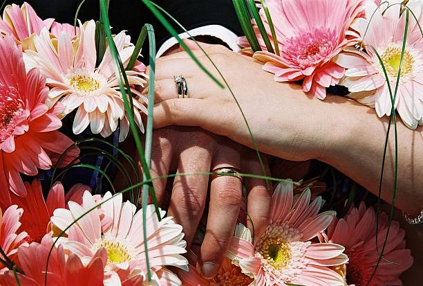 Wedding Hands stock photo