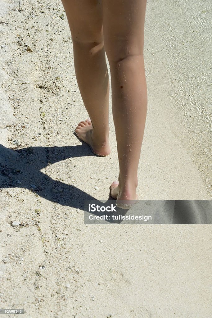 Walking auf den Strand - Lizenzfrei Blau Stock-Foto