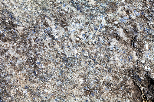 Surface of stone Muscovite, White mica