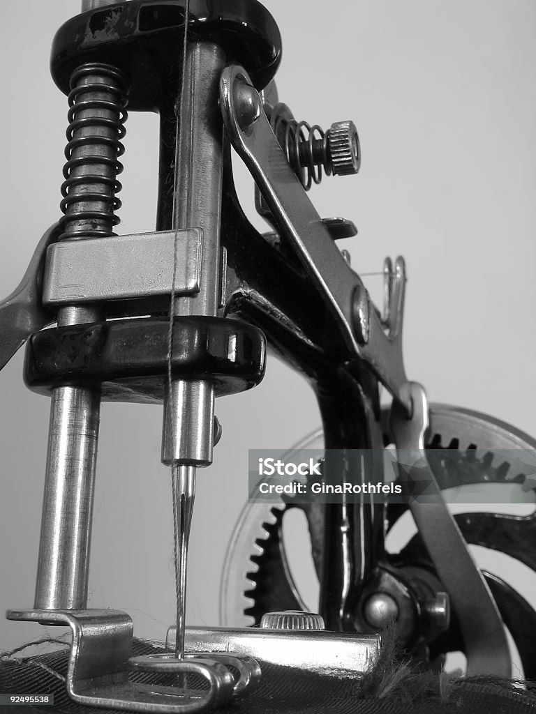 Antique sewing machine 1 Details of an antique sewing machine. Antique Stock Photo