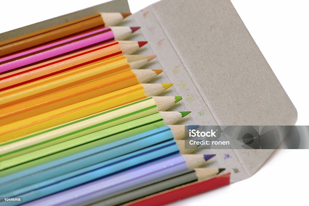 Colour  pencil from case  Abstract Stock Photo