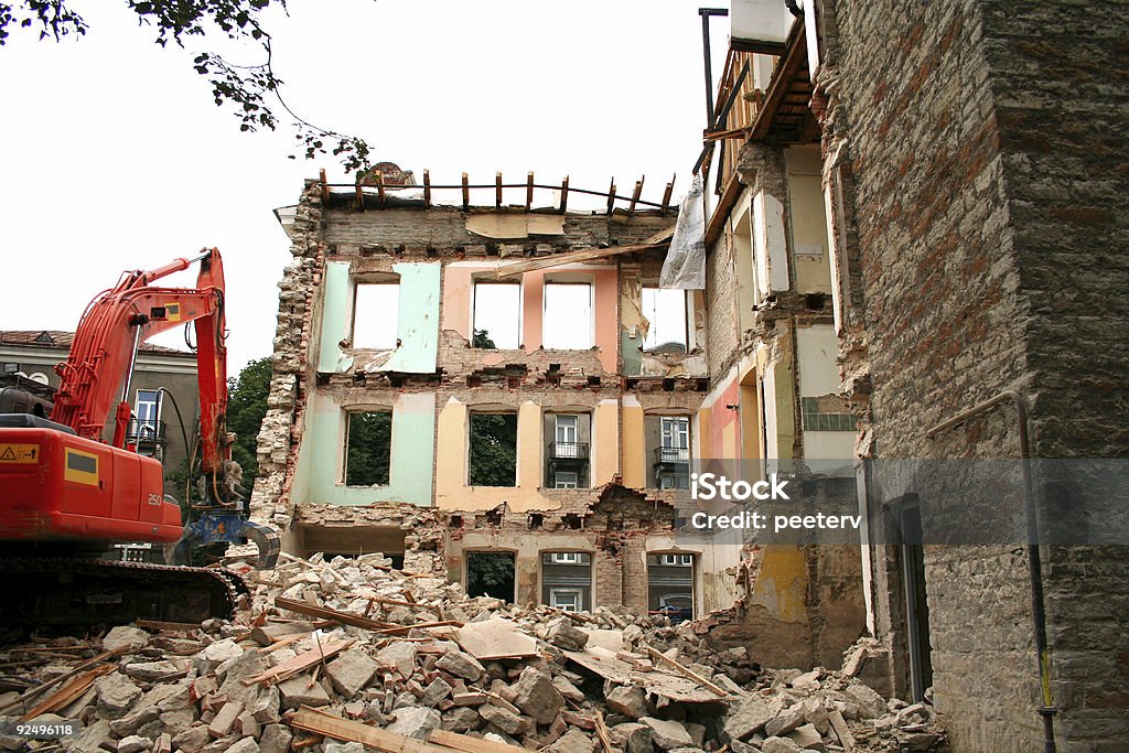 A demolição - Foto de stock de Apartamento royalty-free