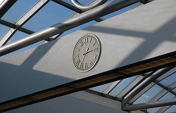 istock Clock in an airport terminal 92496197