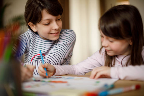 istock Children enjoying drawing at home 924962384