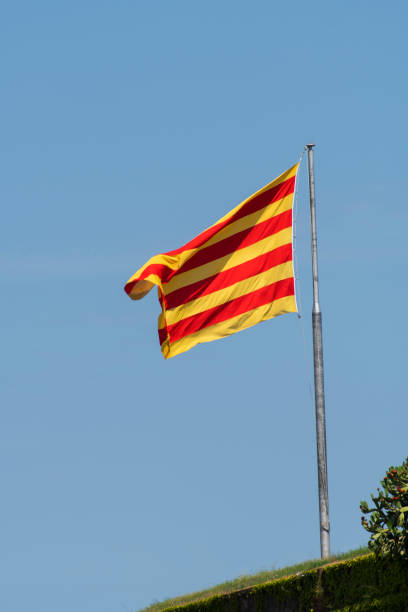 istock Flag in Catalonia, Barcelona, Spain 924962732