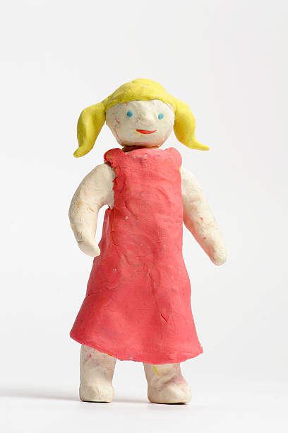 istock Young girl from clay 92496788