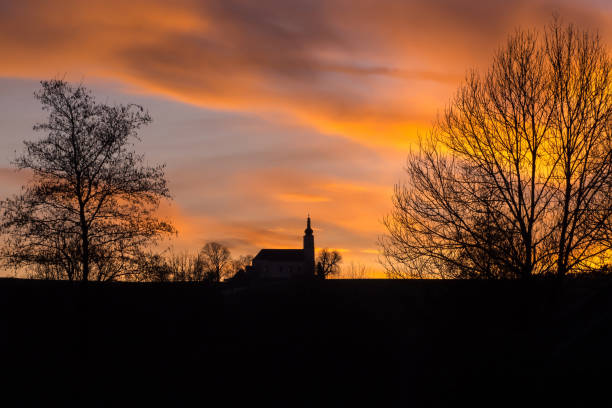 istock Sunset in the spa park in Bad Koetzting, Bavaria 924967912