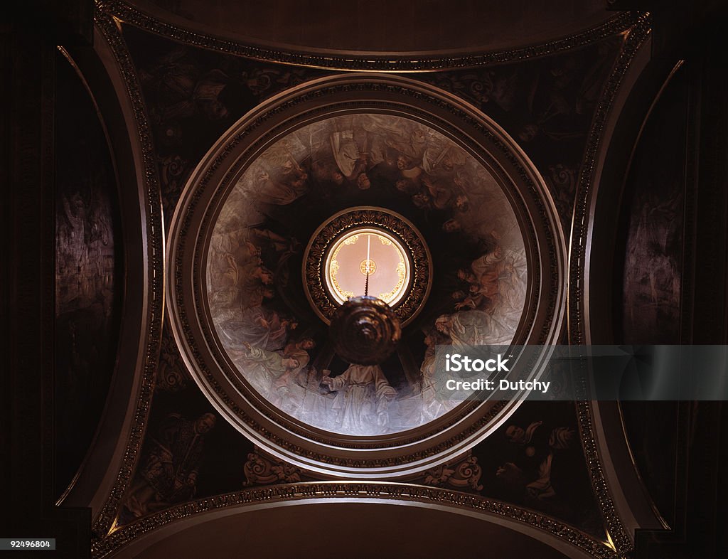 St. Francis Church, Victoria, Gozo.  Allegory Painting Stock Photo