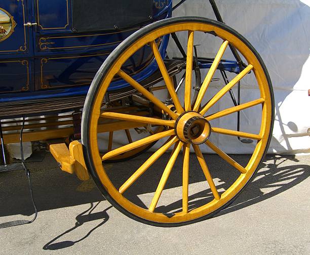 istock Wooden Wheel From The 1800's 92497283