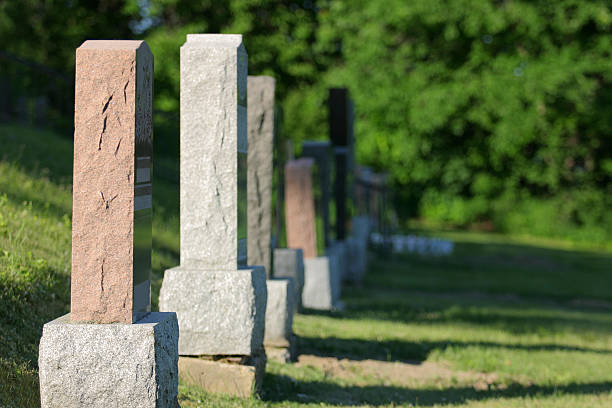 istock Group of Grave Stones in Cemetary 92497590
