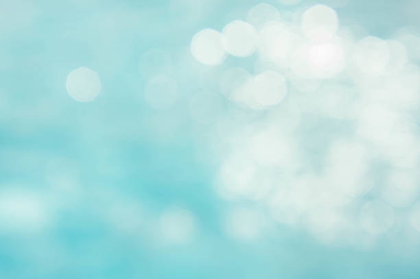 abstract green blue blur backgruond , wallpaper blue wave with sunlight bokeh texture background