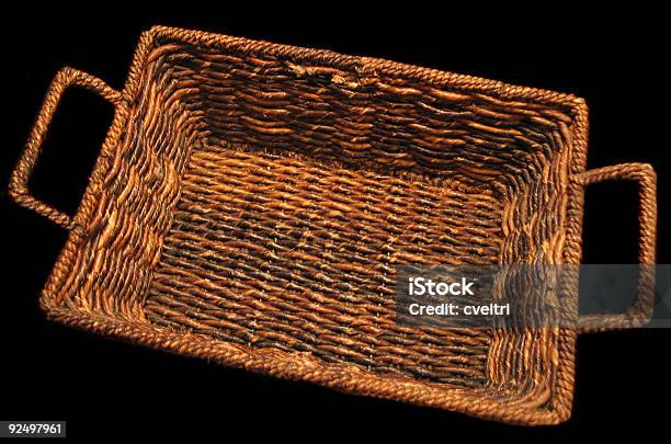 Woven Basket Stock Photo - Download Image Now - Basket, Brown, Color Image