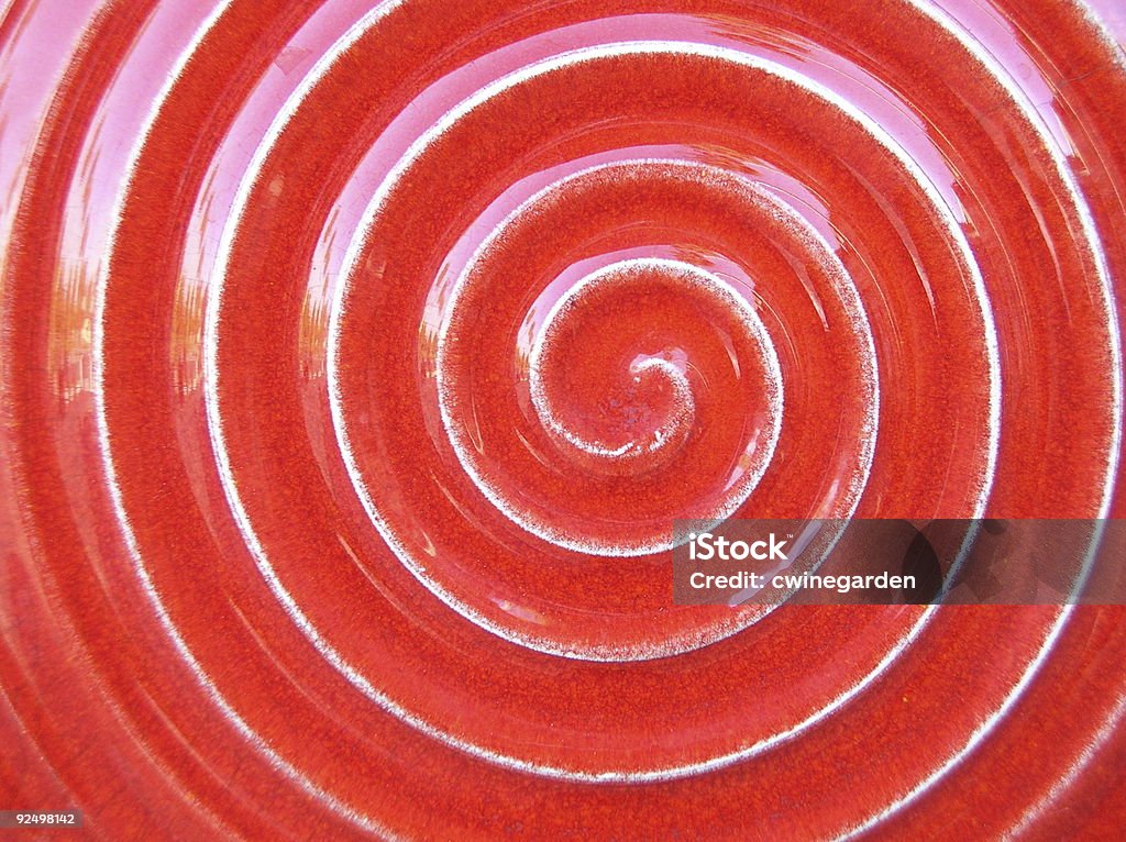 Rote Fliesen swirl - Lizenzfrei Biegung Stock-Foto