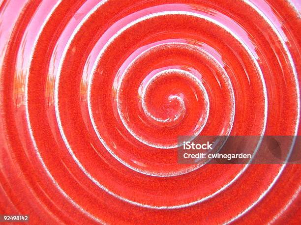 Rote Fliesen Swirl Stockfoto und mehr Bilder von Biegung - Biegung, Bildhintergrund, Extreme Nahaufnahme