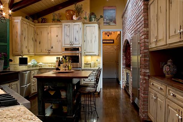 istock A colorful modern French kitchen fully furnished  92498154