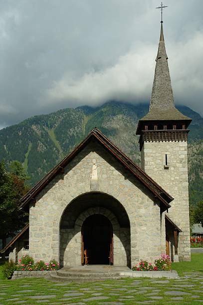 istock Church in the mountain 92498948
