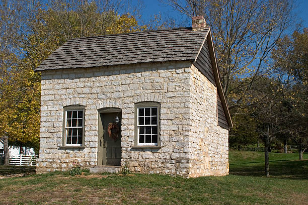 istock Early American Stone Cabin 92499079