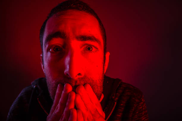 istock Stunned frightened man with surprised facial expression 925000182