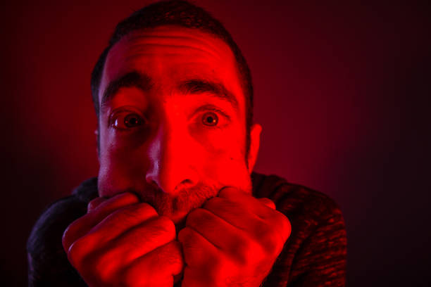 istock Stunned frightened man with surprised facial expression 925001128