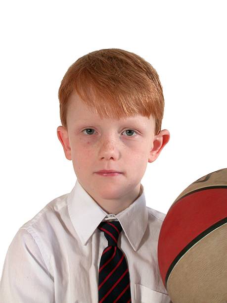 School Boy Isolated stock photo