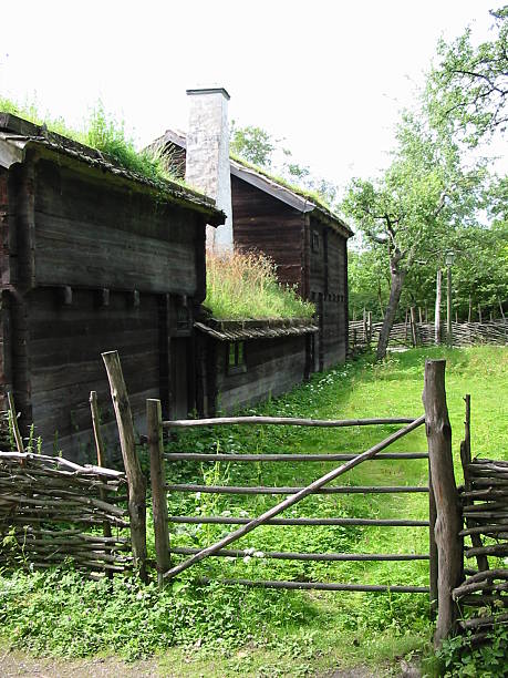 istock Fence at the wooden house 92500622