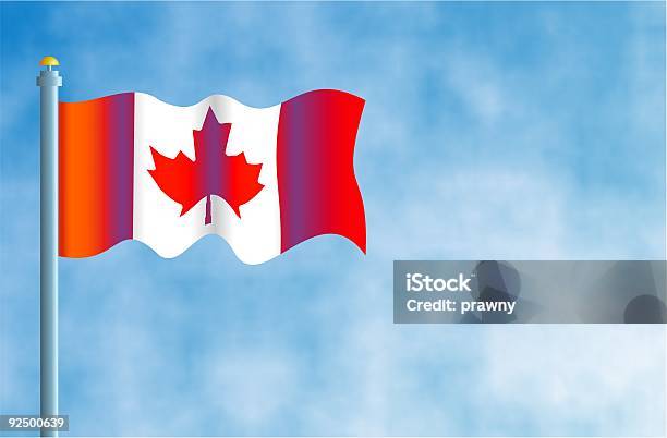 Drapeau Canadien Vecteurs libres de droits et plus d'images vectorielles de Canada - Canada, Ciel, Culture canadienne