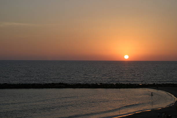 istock Israel - west. Sunset at the Mediterranean sea 92500658