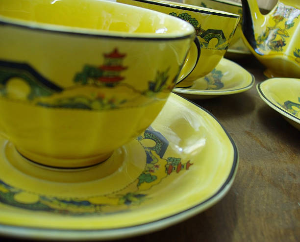 Antique dishes  dishset stock pictures, royalty-free photos & images