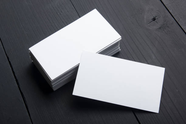 istock Business cards Mockup on color background. Flat Lay. copy space for text 925008352