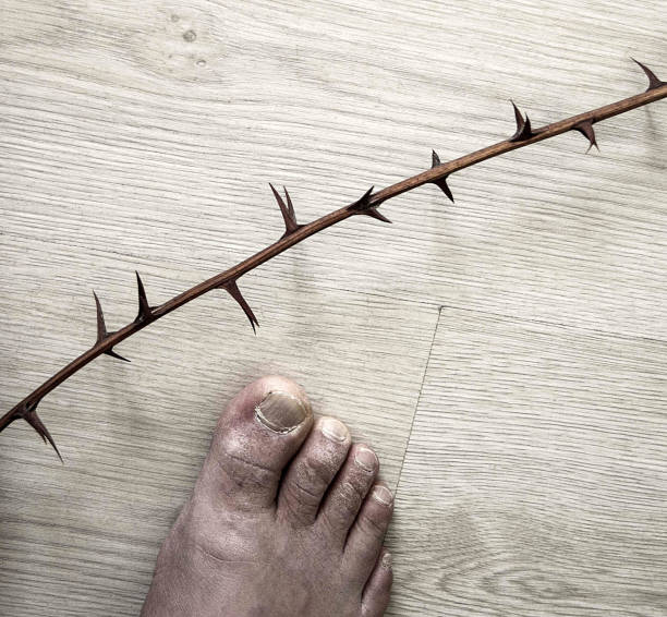 istock people face difficulties in life. there may be obstacles like thorns on their way. 925008522