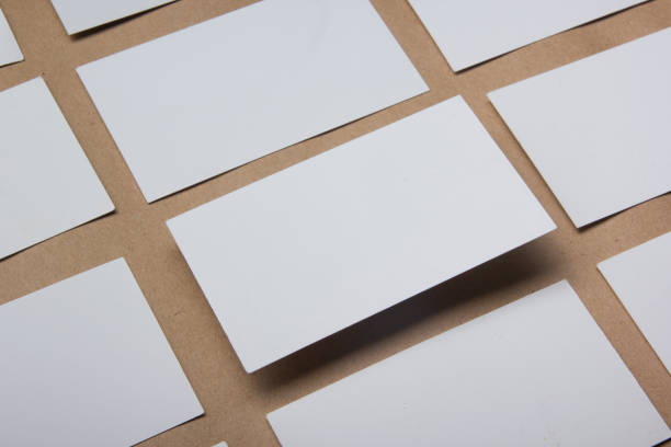 istock Business cards Mockup on color background. Flat Lay. copy space for text 925008560