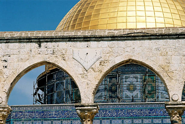아키텍처는 오마 모스크 - jerusalem israel people omar 뉴스 사진 이미지