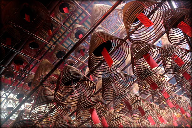 istock Incense coils at Man Mo temple, Hong Kong, China 925016266