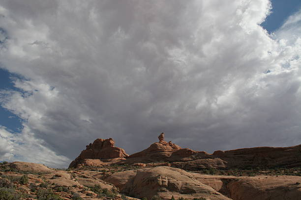 Arches Thunderstorms stock photo
