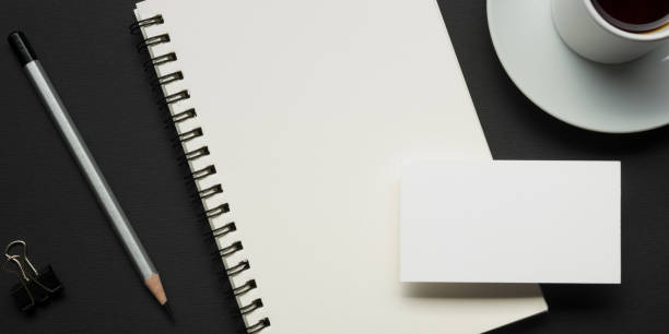 istock Office desk table with supplies. Flat lay Business workplace and objects. Top view. Copy space for text 925018110