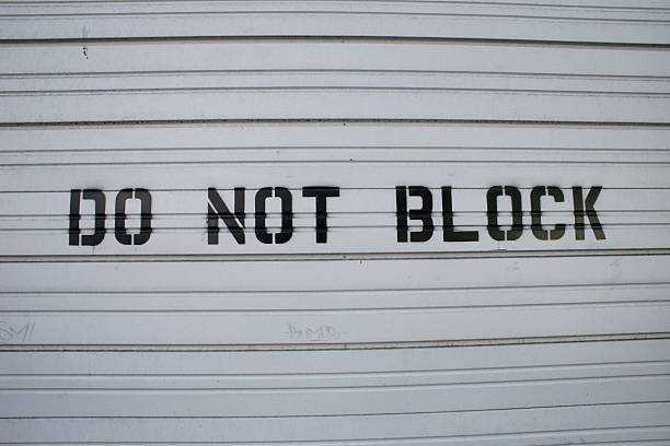 Do Not Block stock photo