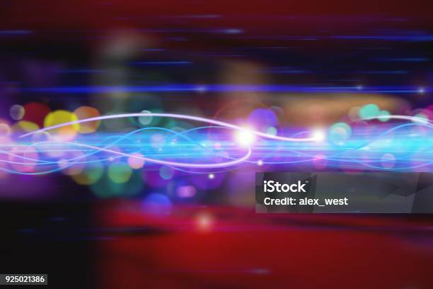 Light Speed Faster Technology Stock Photo - Download Image Now - The Media, Downloading, Abstract