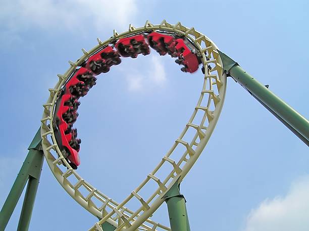 rollercoaster stock photo