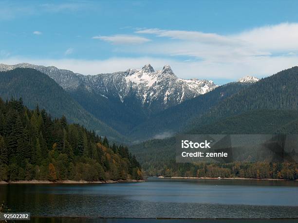 First Snow On The Lions Stock Photo - Download Image Now - Vancouver - Canada, Autumn, British Columbia