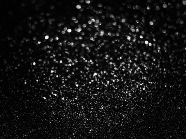 istock Black and white glitter bokeh background 925036262