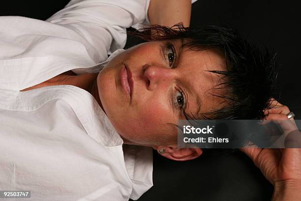 Model Lying Stock Photo - Download Image Now - Adult, Adults Only, Animal Eye
