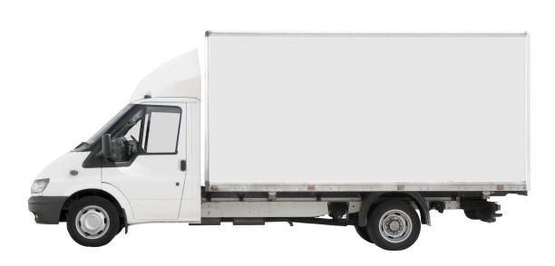 istock Small white truck [with clipping paths] 92504420