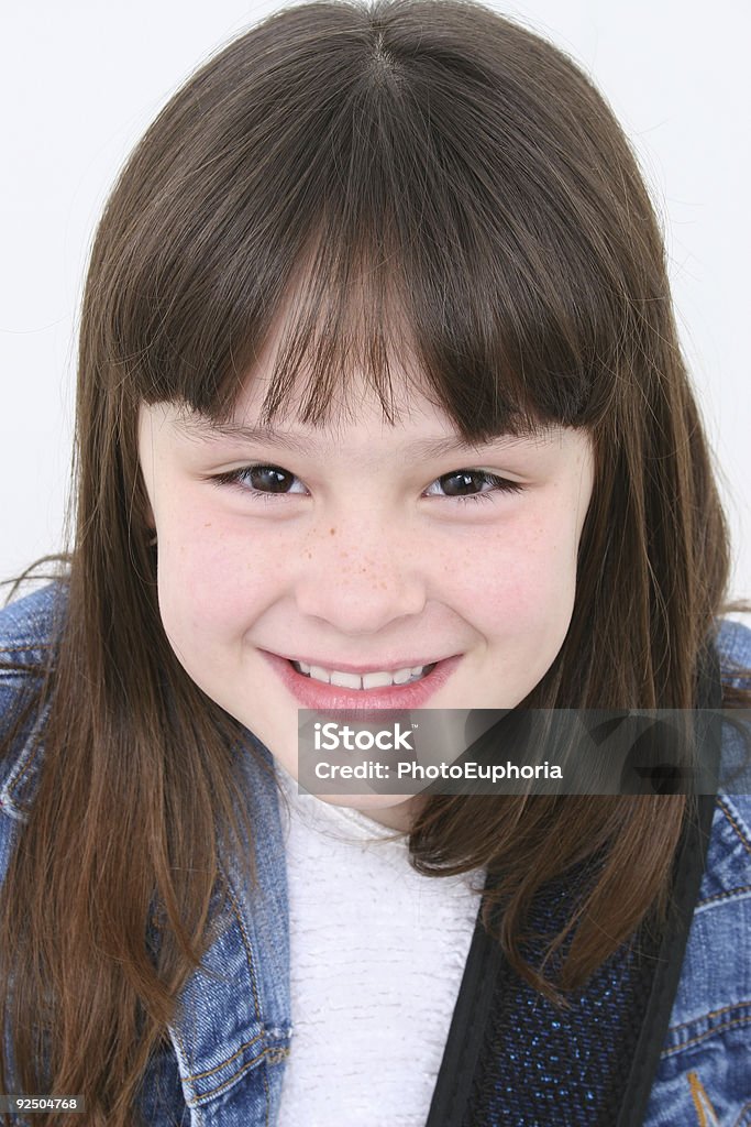 Bella Bambina Di Sette Anni - Fotografie stock e altre immagini di