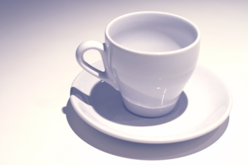 Elegant porcelain on the dining table, ceramic tableware, tea cups