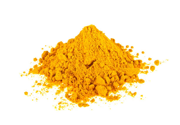 istock Turmeric powder isolated on white background. Curcuma powder. 925051396