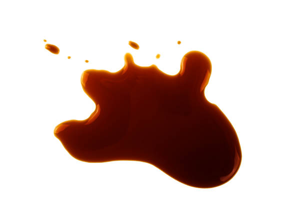istock Puddle of soy sauce isolated on a white background 925051442