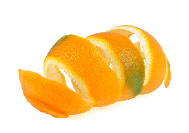 istock Skin of orange isolated on a white background 925055254
