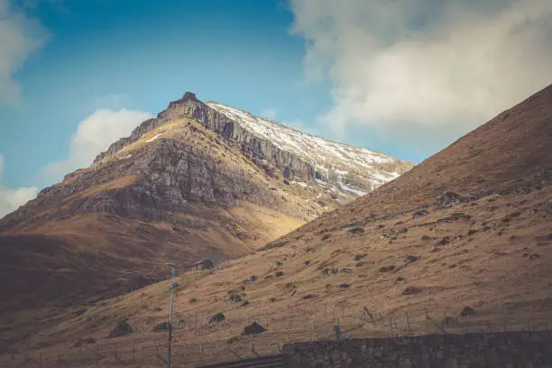 mountain in faroe islands